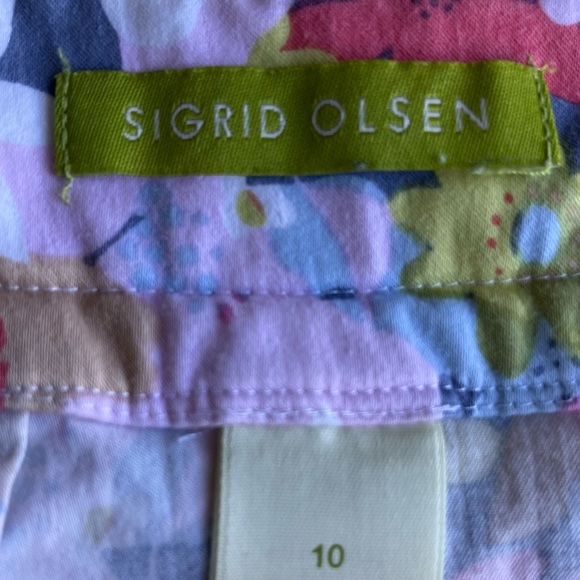 •Sigrid Olsen• Casual Floral Skirt - Size 10 - Picture 2 of 9